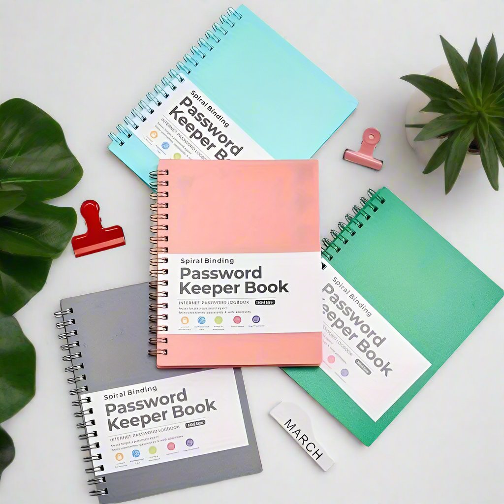 Mini Spiral Password Book