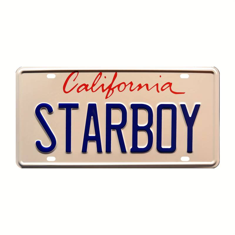 Starboy Metal Vintage License Plate