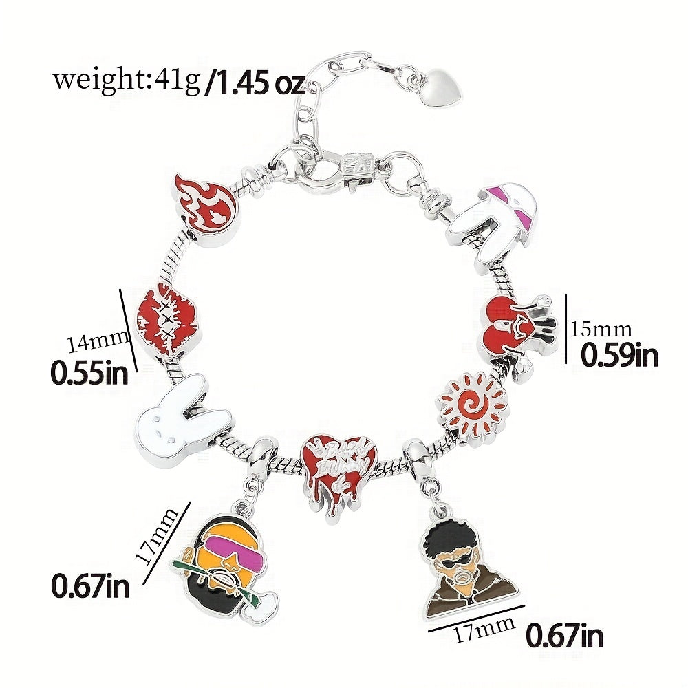 Bad Bunny Charm Bracelet