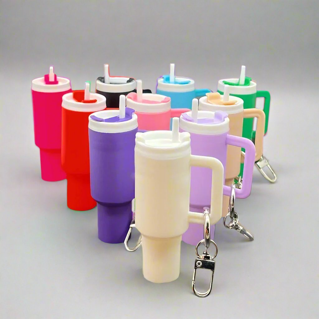 Mini Water Tumbler Bottle Keychain