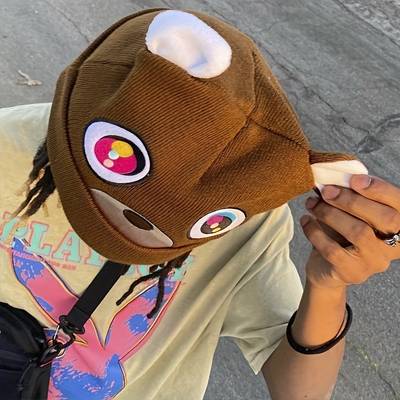 Ye Graduation Bear Beanie Hat
