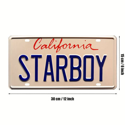 Starboy Metal Vintage License Plate