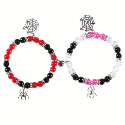 Magnetic Spider Web Pendant Bracelets